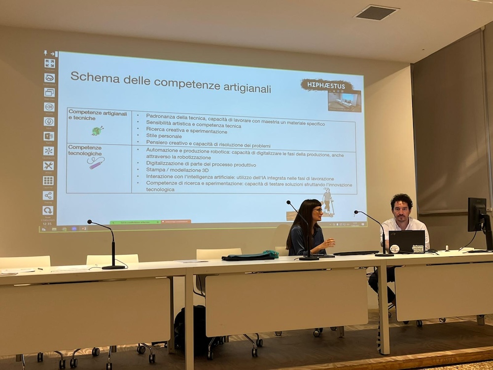 On Saturday, 17 May 2025, the Municipality of Bassano del Grappa hosted a co-creation workshop titled “Craftsmanship and Territory” at the Museo Civico – Sala Chilesotti. The event, held within the framework of Buongiorno Ceramica 2025 and organized as part of the European HEPHAESTUS project, brought together key stakeholders to discuss the evolving role of craft in shaping local identity and supporting sustainable territorial development. The workshop addressed crucial questions, including: • What future awaits historic production districts like Bassano and its connection to ceramics? • How does artistic craftsmanship contribute to territorial identity? • What role does craft play as intangible heritage? • How can authenticity be preserved amid tourism growth? • What skills and training are essential for today’s artisans? The event is part of a series of workshops across Europe—in Dals Långed (Sweden), Bornholm (Denmark), and Bassano—aimed at developing practical solutions for artisans through inclusive, local dialogue. The discussion focused on the cultural value of craftsmanship in Bassano and Nove, emphasizing the importance of tailored training and policy recommendations that support artisan ecosystems. Presentations by HEPHAESTUS consortium partners: “Craftsmanship between technical and managerial skills: the results of a study from the Hephaestus project" Prof. Luca Pareschi; Dr. Francesca Leonardi, University of Rome Tor Vergata “PodCraft – Stories and skills from the world of craftsmanship.” The Hephaestus podcast dedicated to training. Prof. Luca Pareschi, Dr. Francesca Leonardi, University of Rome Tor Vergata "Imperfect Maps: Craftsmanship in Venice and Bassano" – Research results on Ateco codes and related recommendations Dr. Manfredi De Bernard, Ca’ Foscari University of Venice