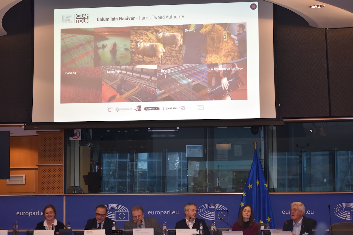 Panel 2 – Speaker Calum Iain Maciver, Chief Executive of the Harris Tweed Authority. © Mad_in Europe